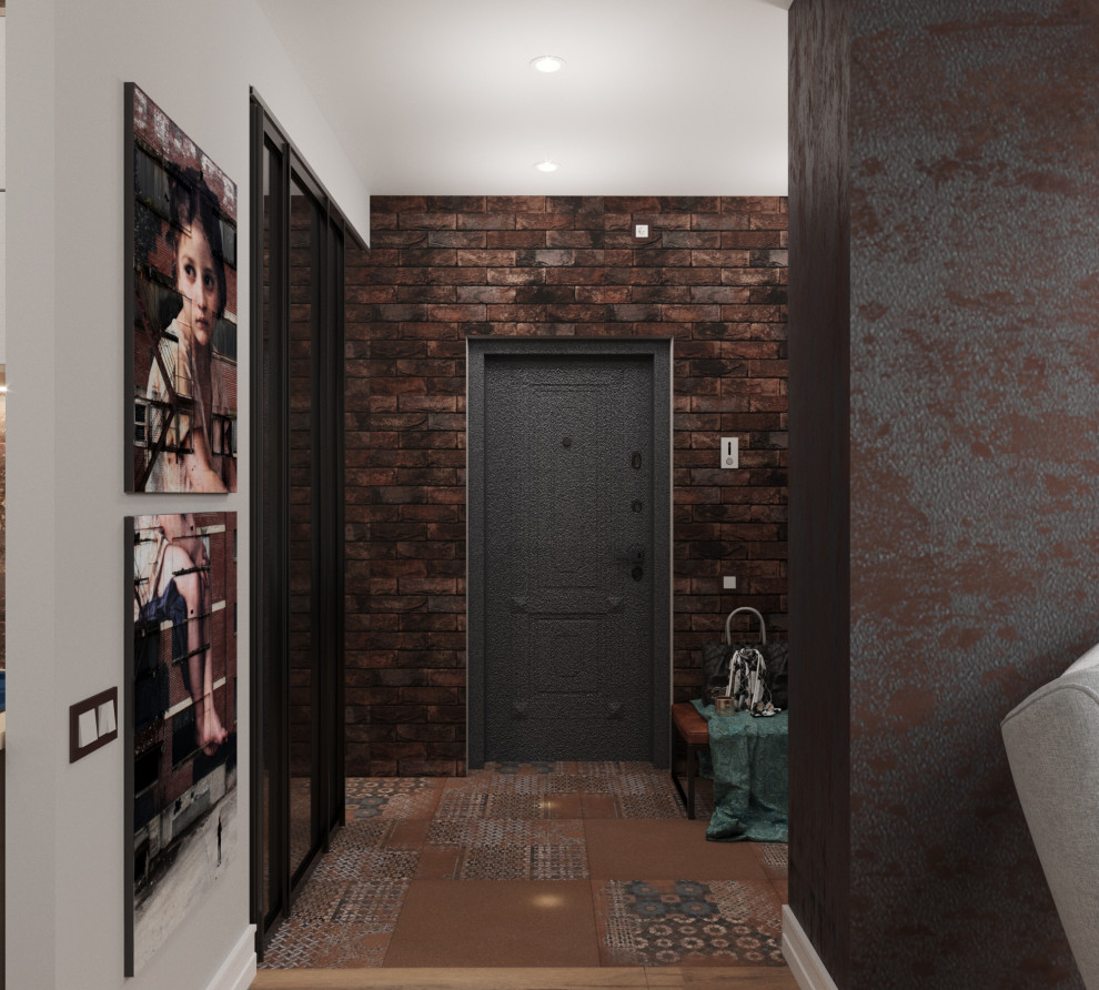 Кухня-гостиная в стиле лофт