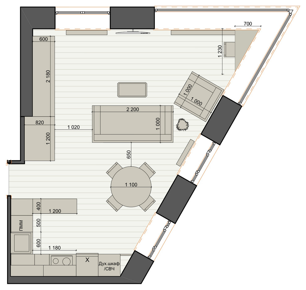 Планировочные решения.