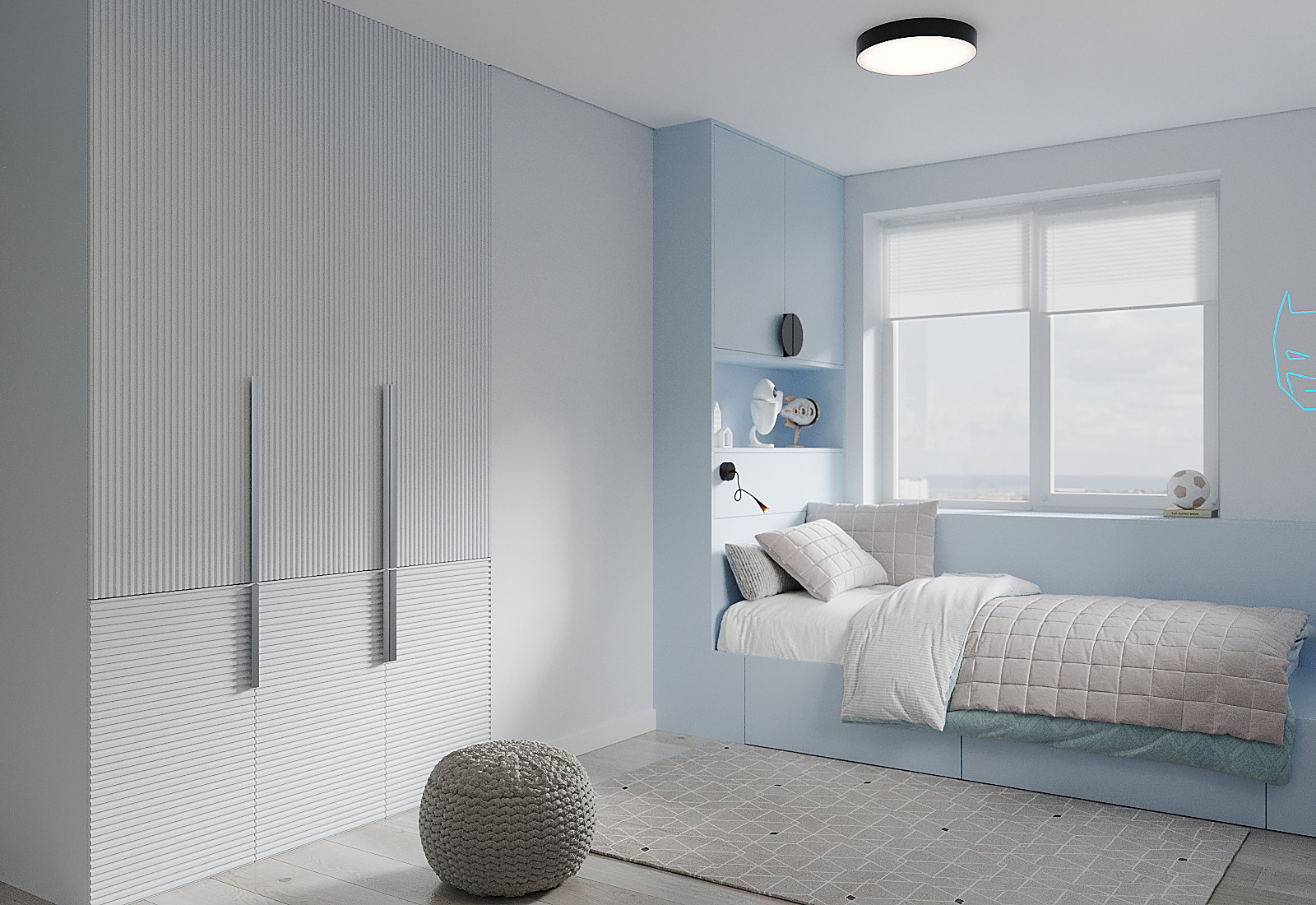 Светлая квартира в ЖК Галактика