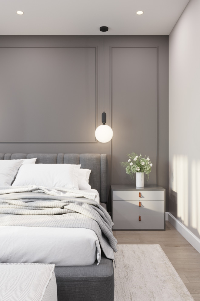 Коттедж с камином, современная классика