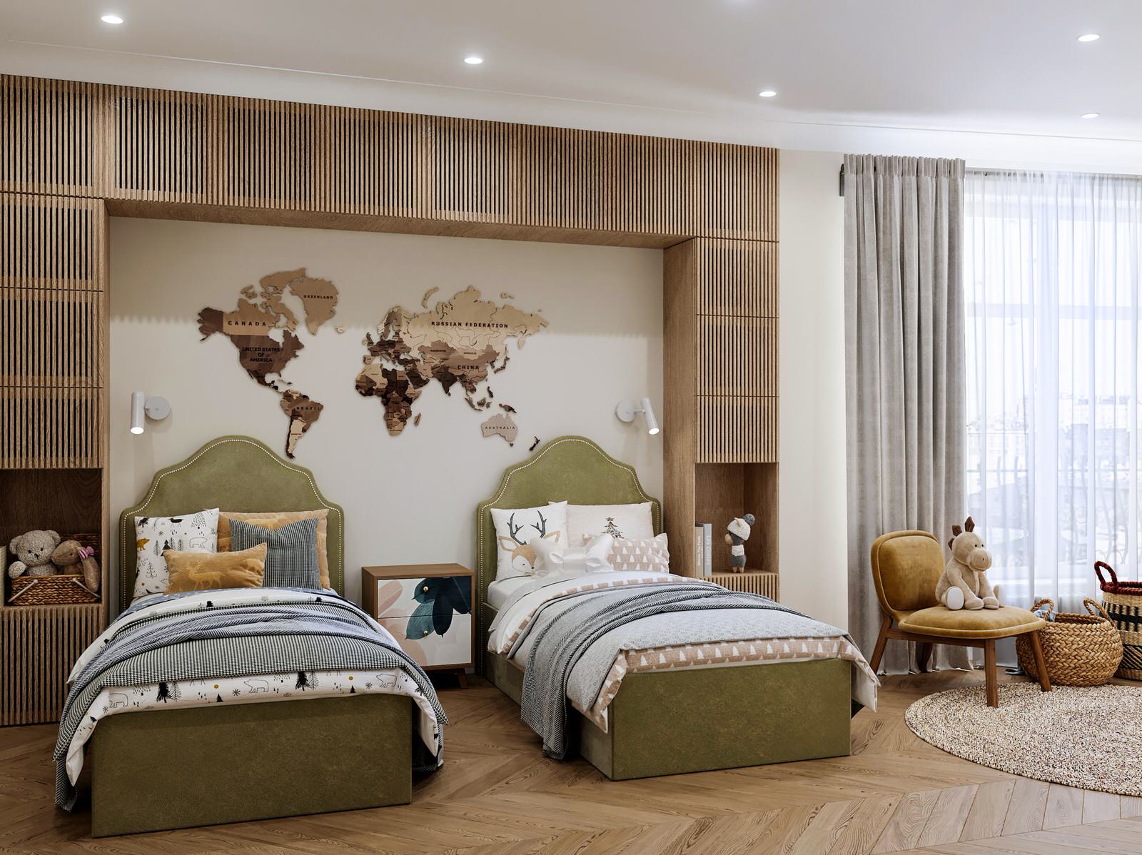 Дизайн интерьера детской комнаты в ЖК "Жизнь на Плющихе"