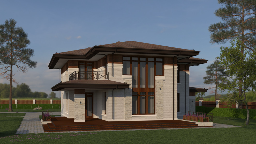 Индивидуальный жилой дом в стиле Френка Ллойда Райта