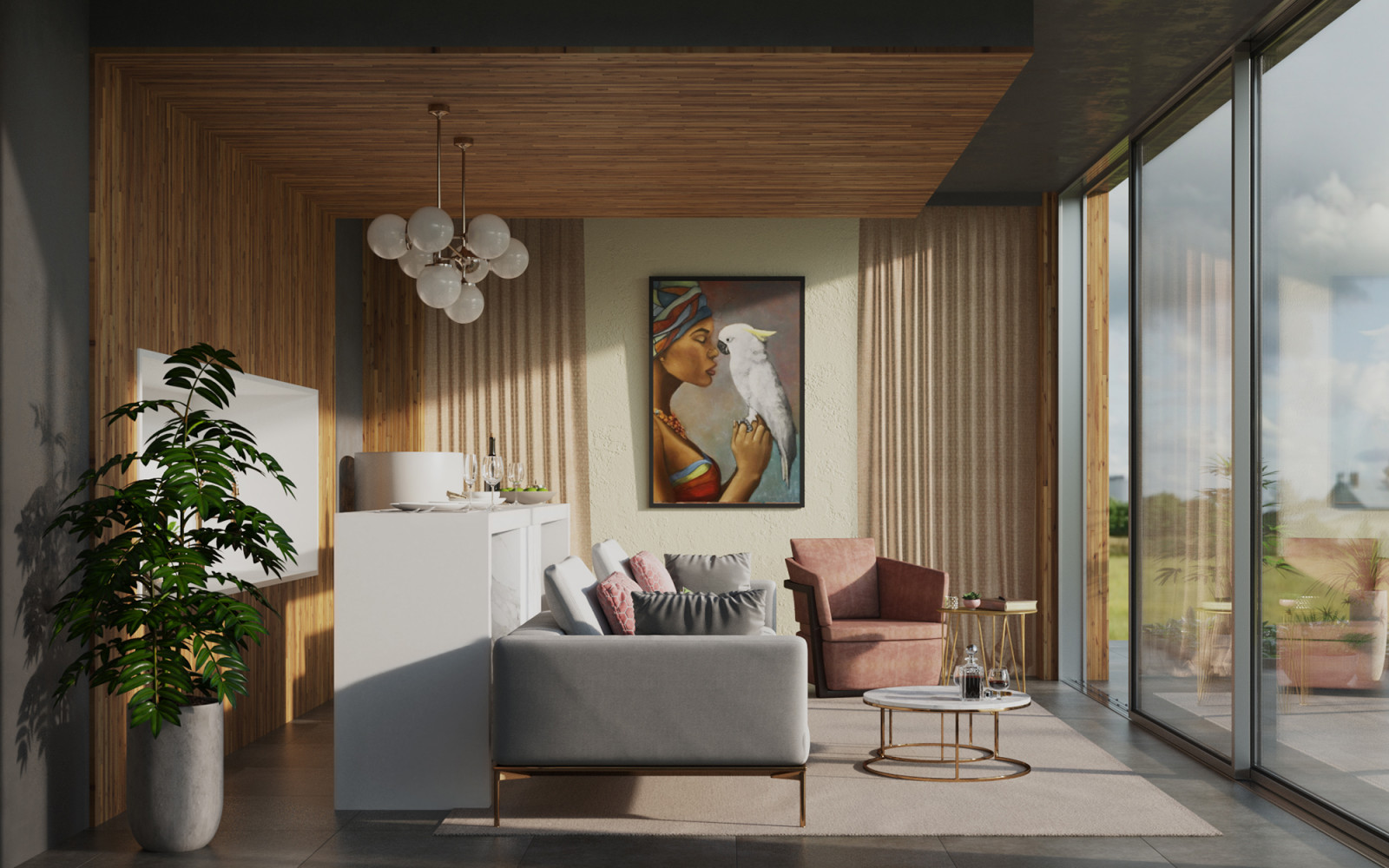 Гостевой дом (на основе референса) -солнце