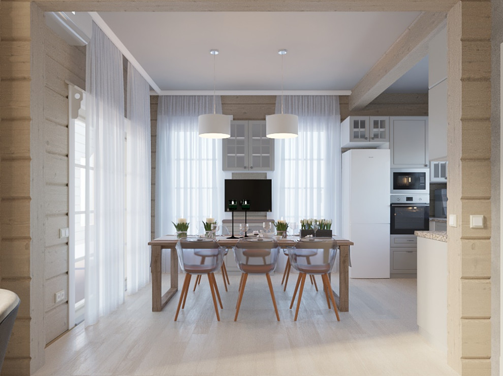 Двухэтажный деревянный дом