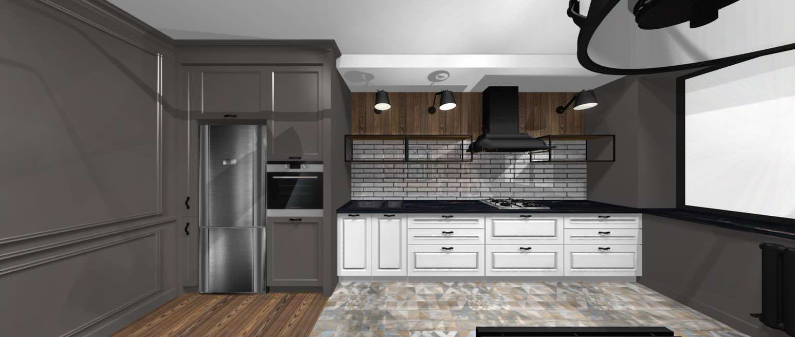 Дом в смешанном стиле