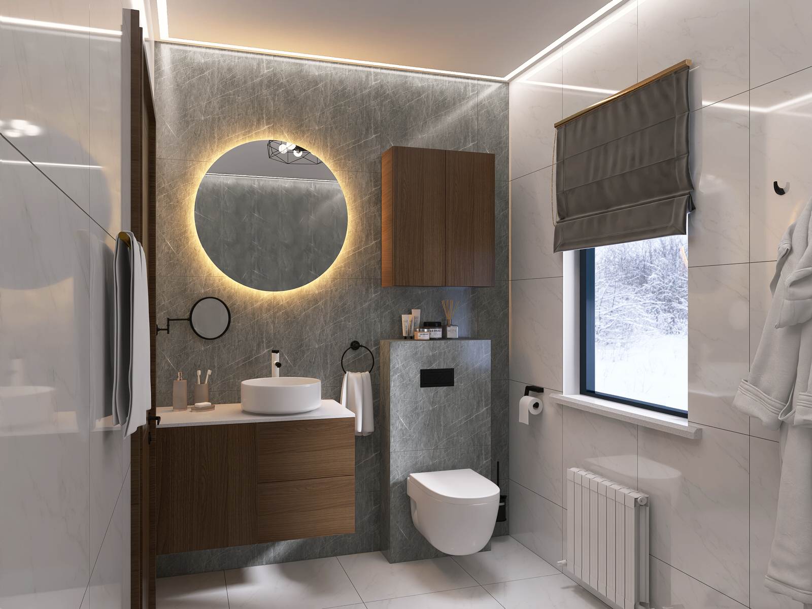 Обложка проекта: Ванная в загородном доме