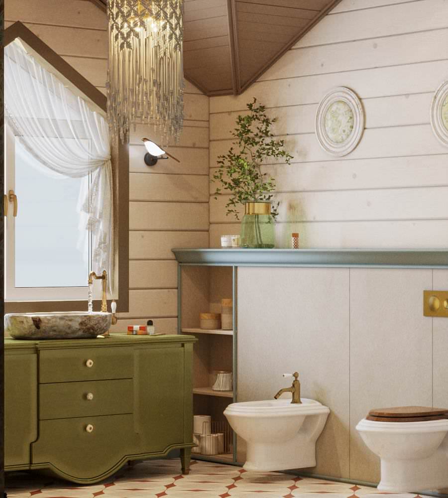 Загородный дом на озере, 230 м2