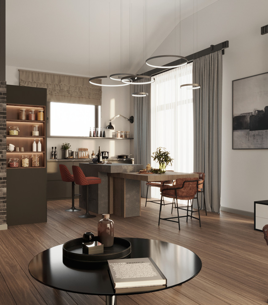 Обложка проекта: Интерьер дома в стиле лофт