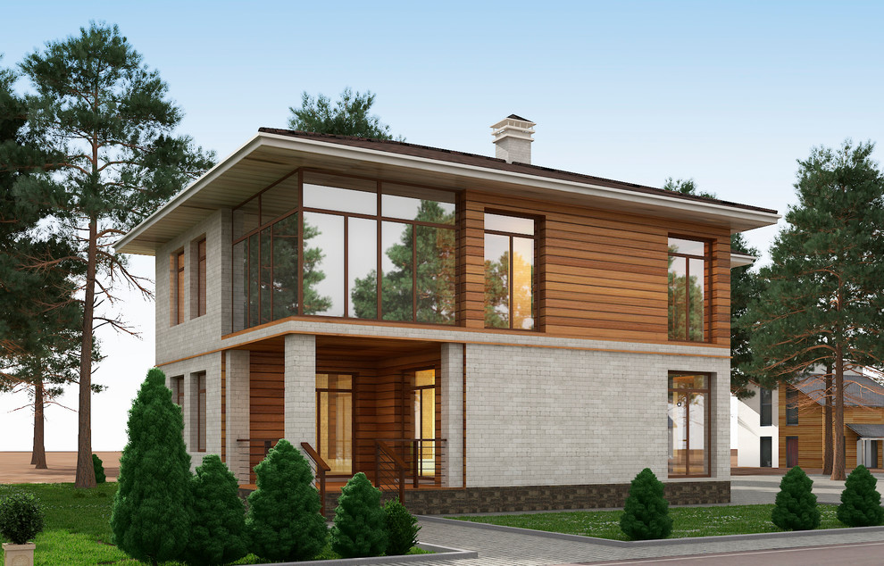 Обложка проекта: Дом в стиле неоклассика