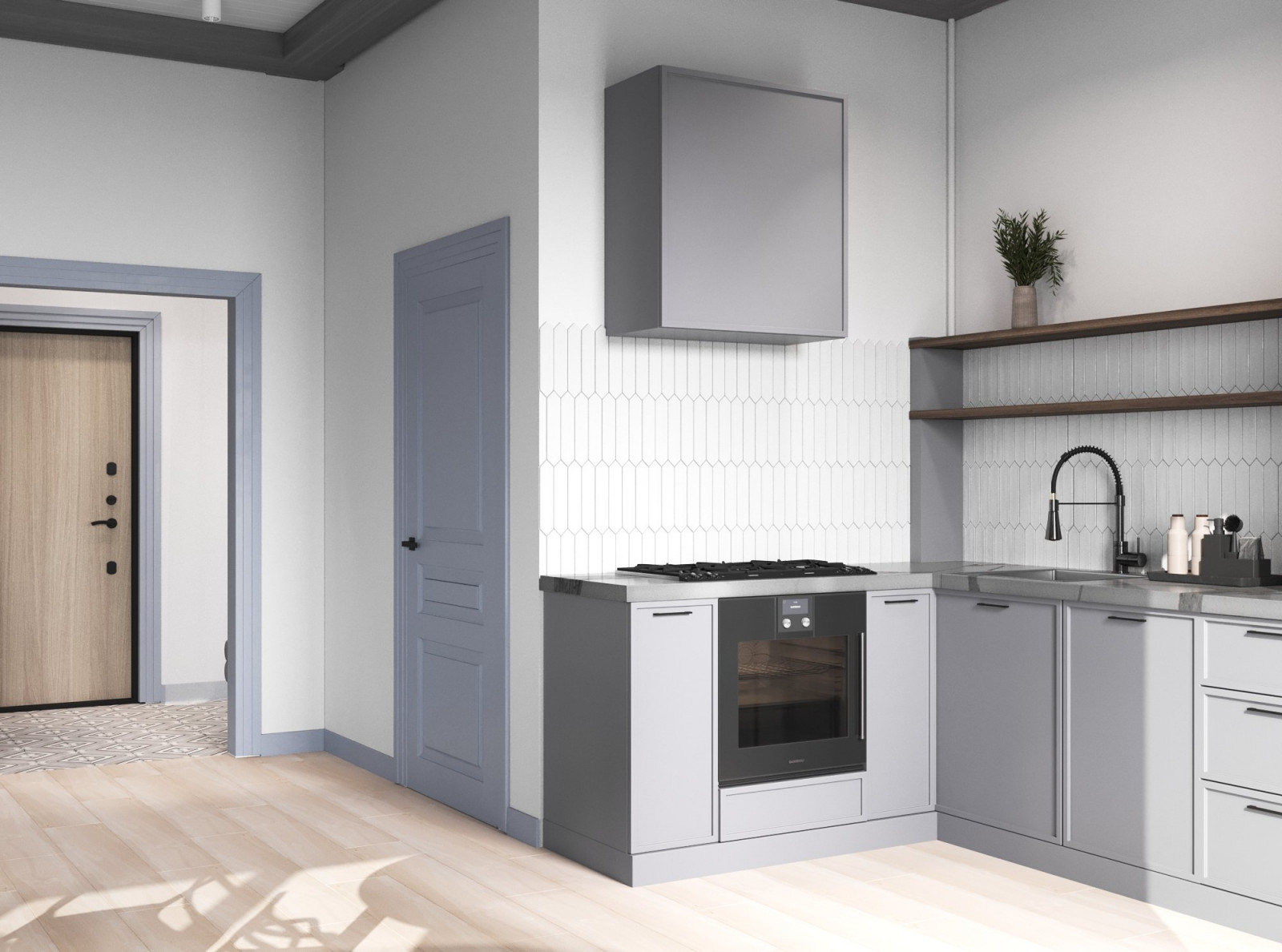 Таунхаус Совушки Кухня-гостиная, прихожая