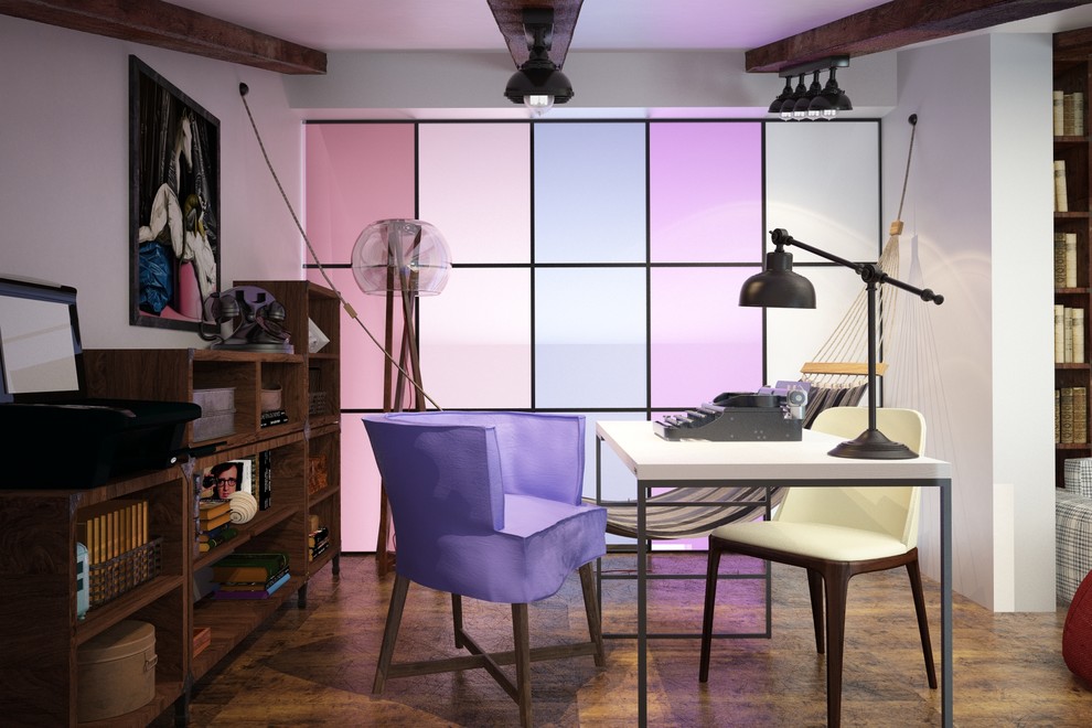 Дизайн квартиры с монсардным этажем для молодой пары