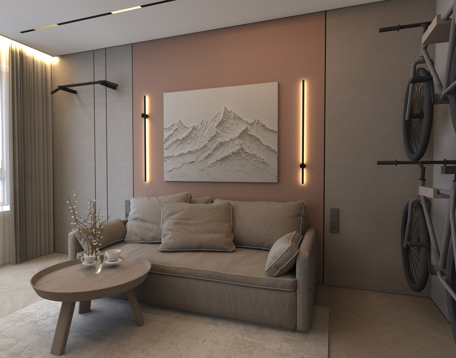 Проект двухкомнатной квартиры в г. Зеленоградске