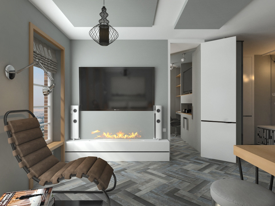 Обложка проекта: Кухня-гостиная