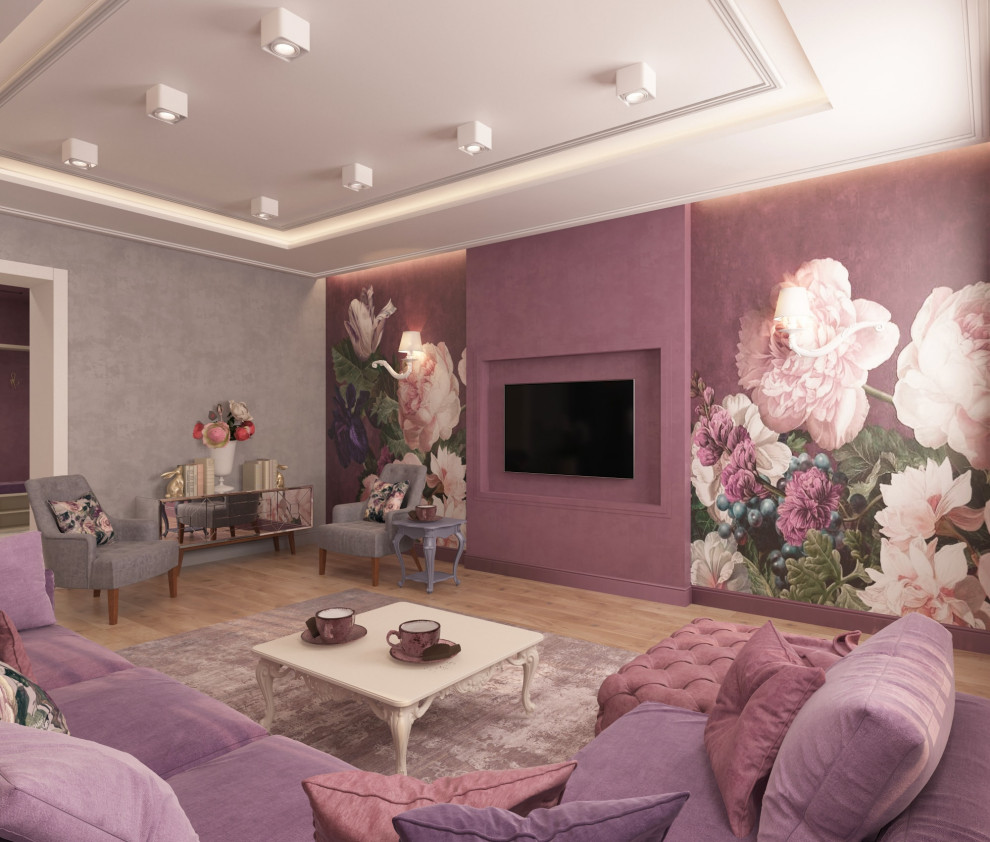 Эклектичный интерьер в ЖК Петровский, 100 кв. м. (г. Новосибирск)