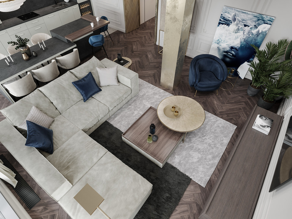 Дизайн трёхкомнатной квартиры в ЖК "Дом на Грота" | Санкт-Петербург | Россия |