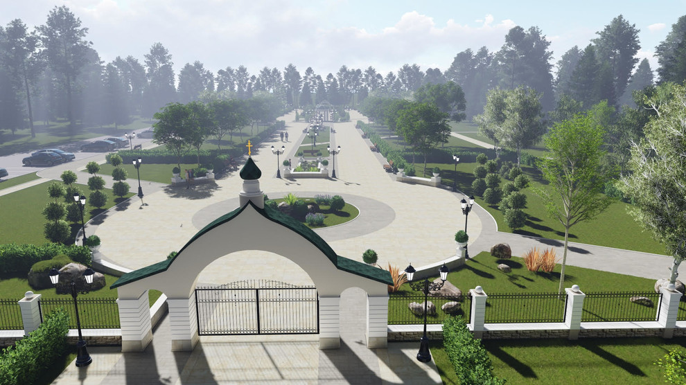 Проект городского сквера в г. Когалым, ХМАО