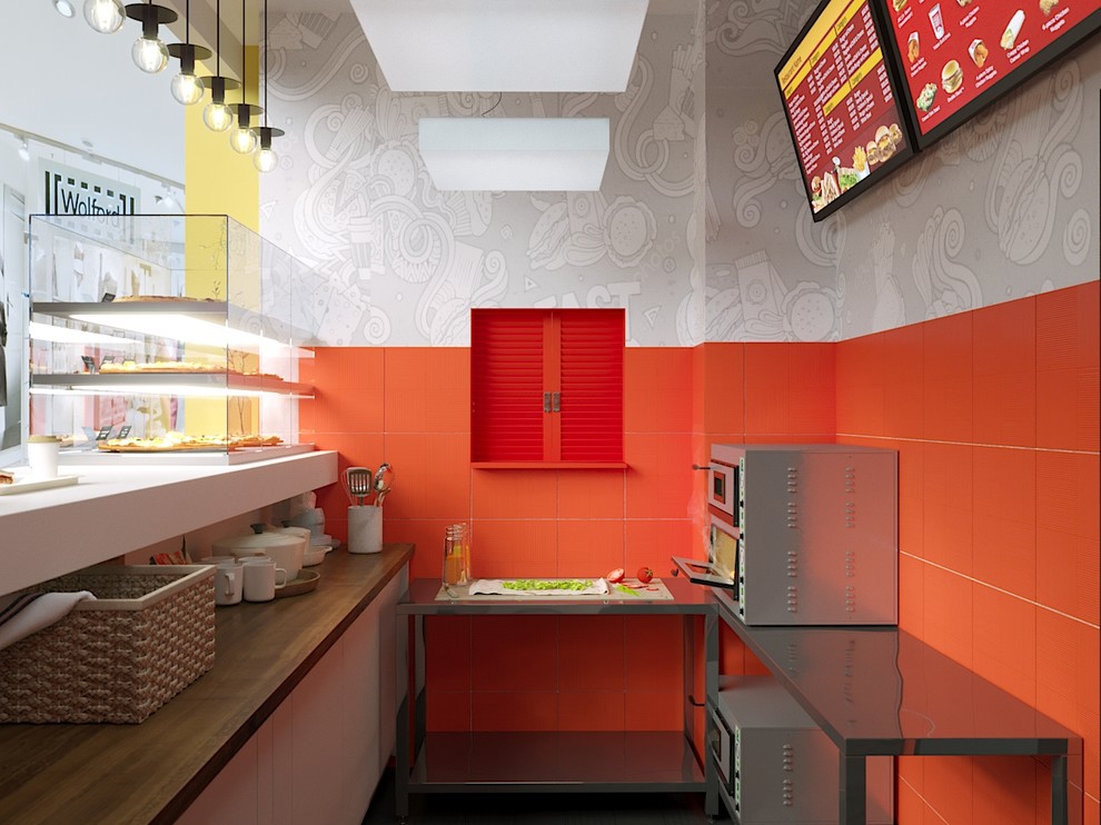 Дизайн торговой точки на фудкорте г. Москва