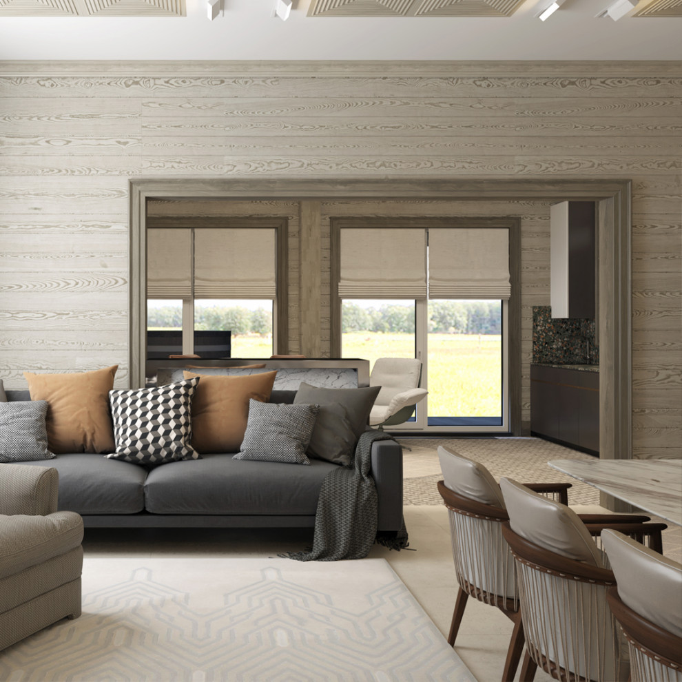 Дом из клееного бруса с двумя банями