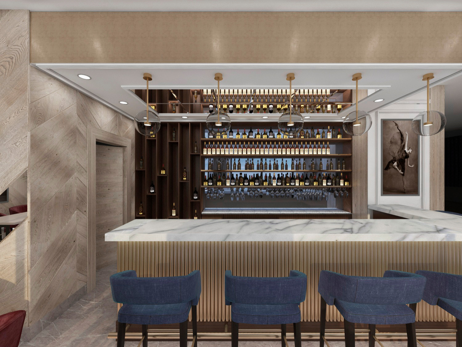 Лобби-бар для отеля Radisson Blu в Египте