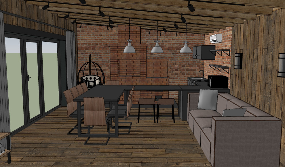 Дизайн проект беседки.