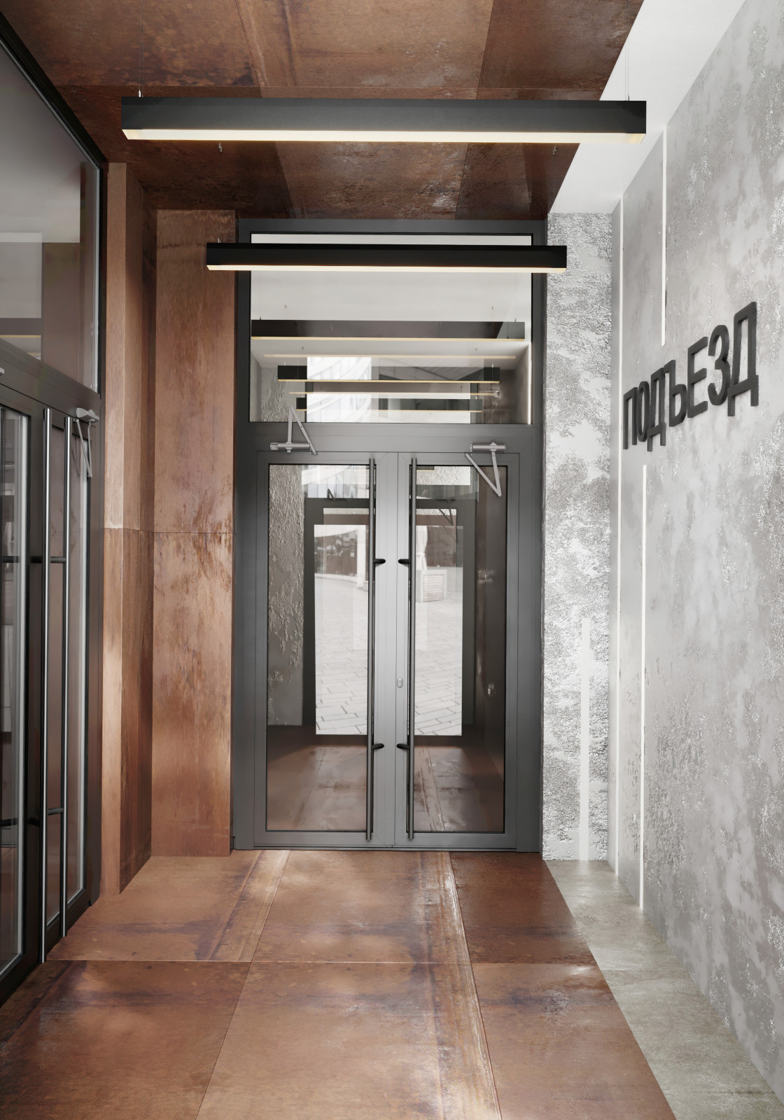 Проект парадной в ЖК Дом на Набережной, Нижний Новгород