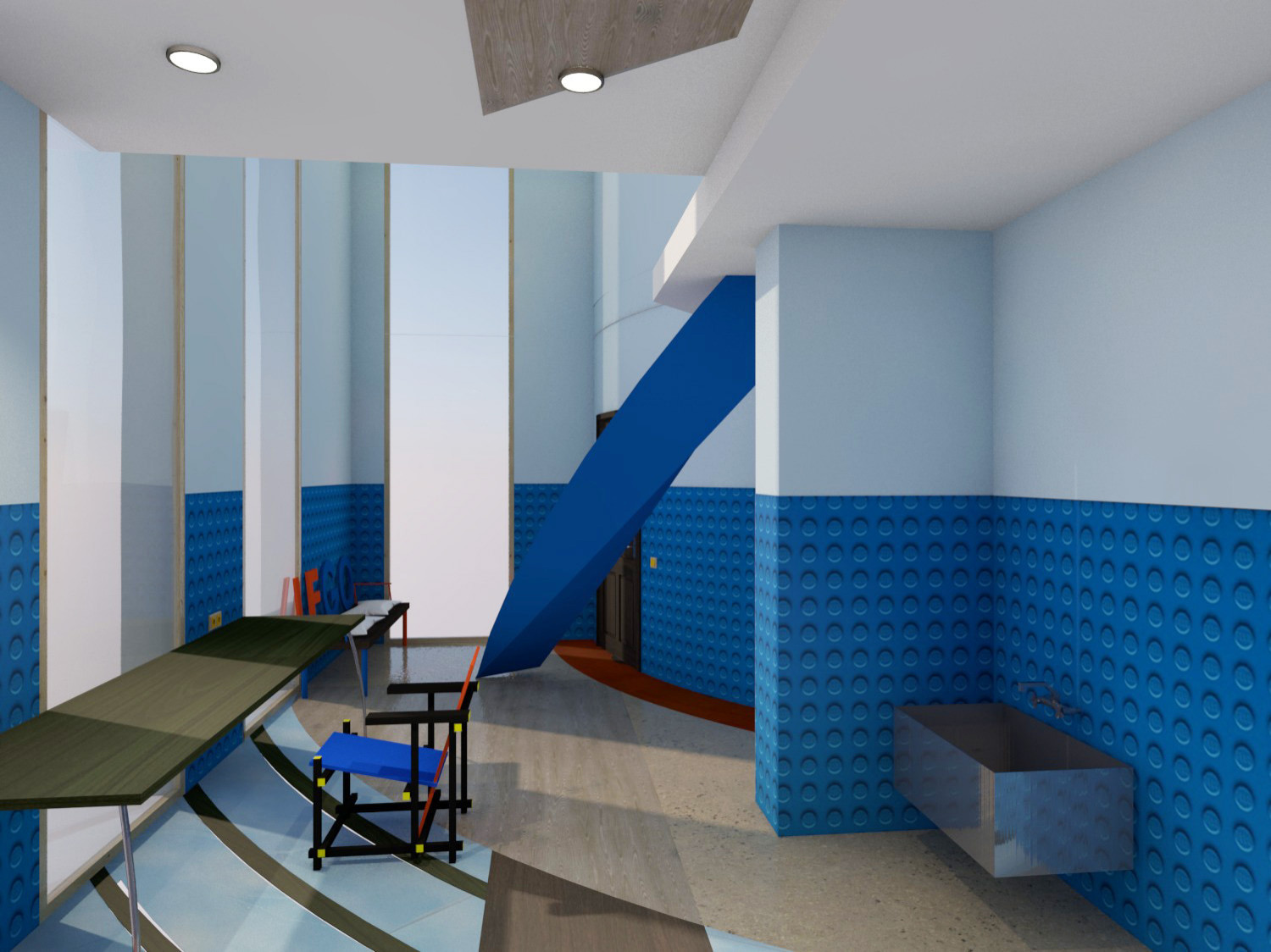 Дизайн-проект загородного дома "Головоломки" для художника