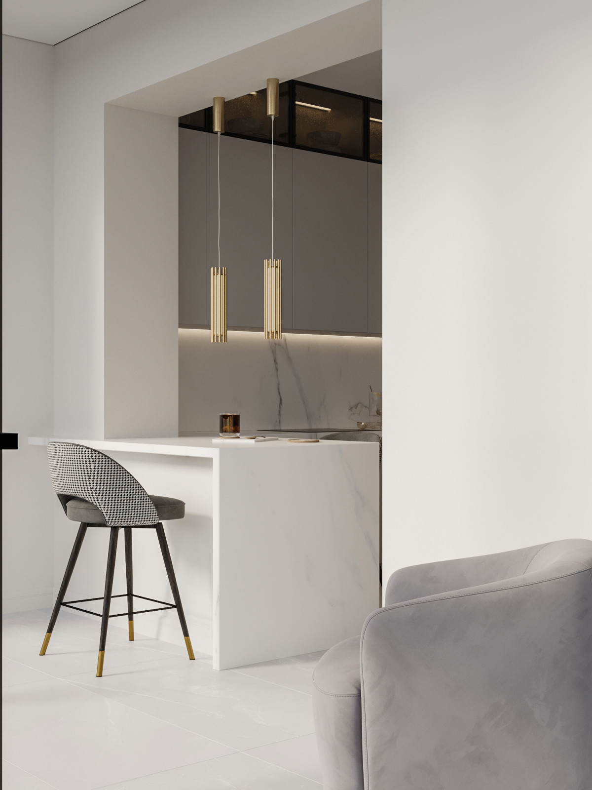 Современная квартира в Москве 78 м²