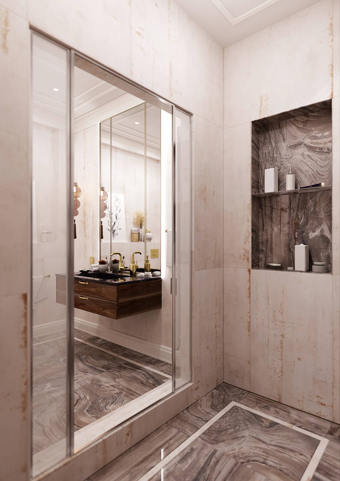 Проект интерьера квартиры в ЖК «Солнечный Олимп»