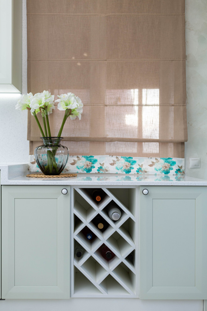 Кухня оливкового цвета