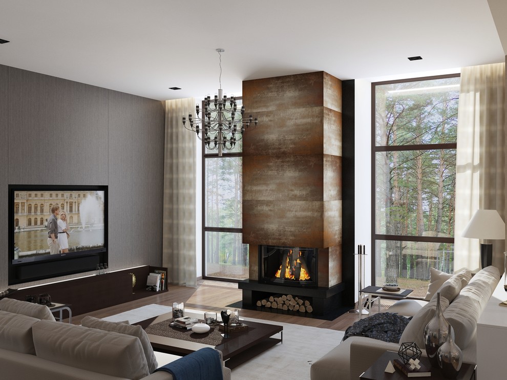 Обложка проекта: Современный дом в сосновом лесу