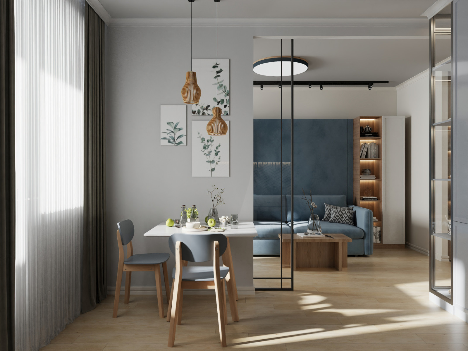 Интерьер квартиры в стиле сканди