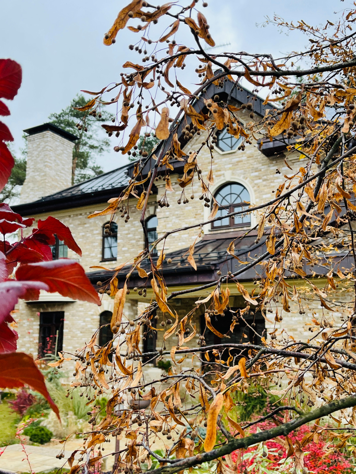 Осенний вид на дом