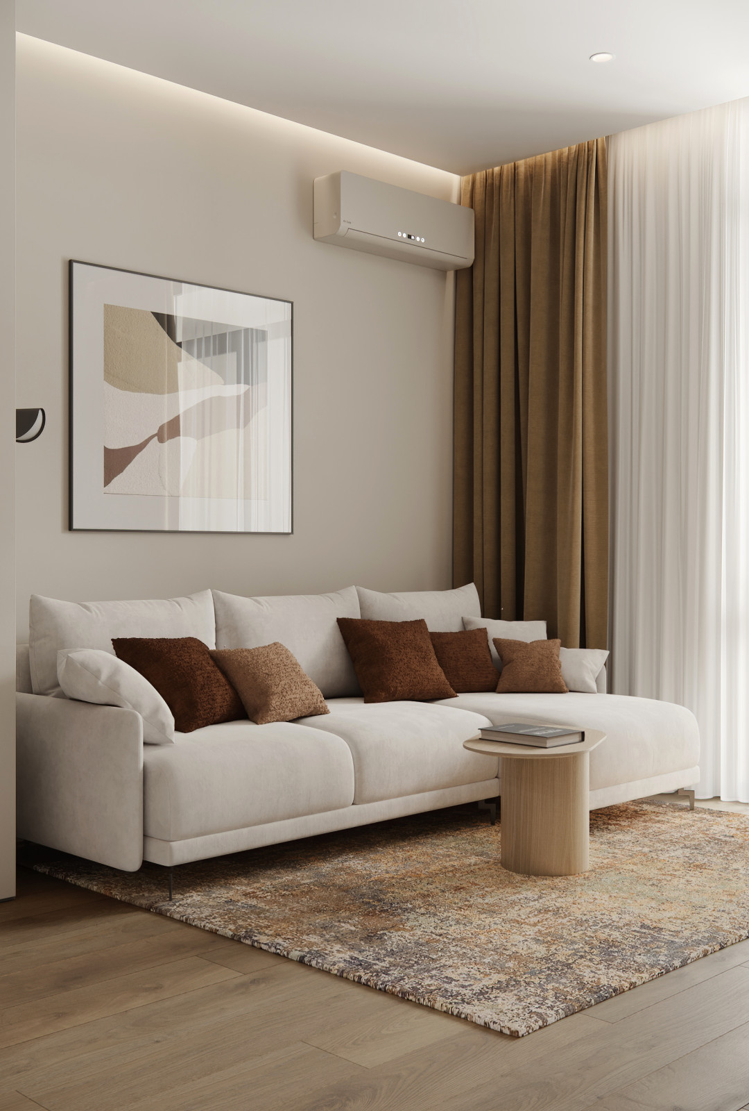 ЖК «Черная речка», квартира в стиле джапанди