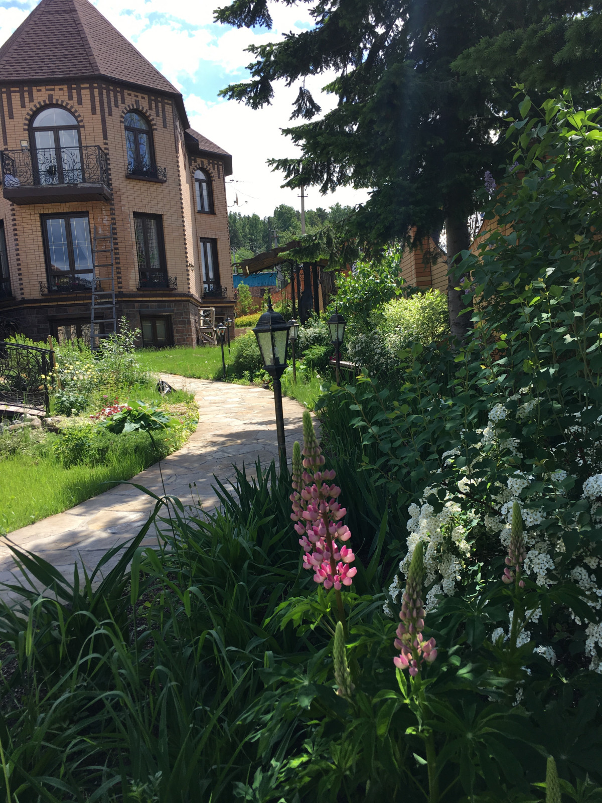 Ландшафтный дизайн участка 8,5 соток.