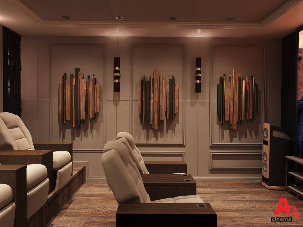 Обложка проекта: Персональный кинозал в частном доме в Пущино