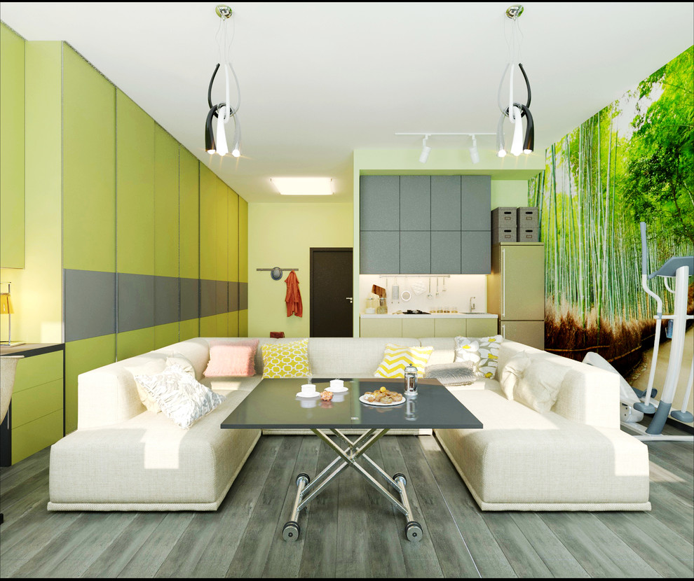 Дизайн-проект квартиры студии мкрн.Изумрудный (Балашиха)