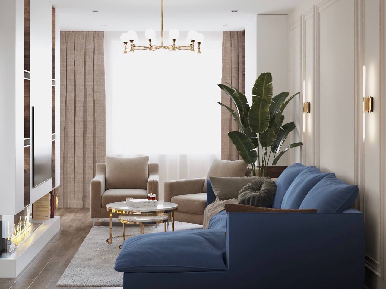 ЖК Цветочные поляны, 3 комнаты, 91 м²