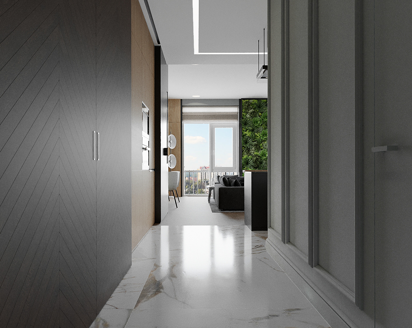 Интерьер 4-х комнатной квартиры в современном стиле. г. Москва