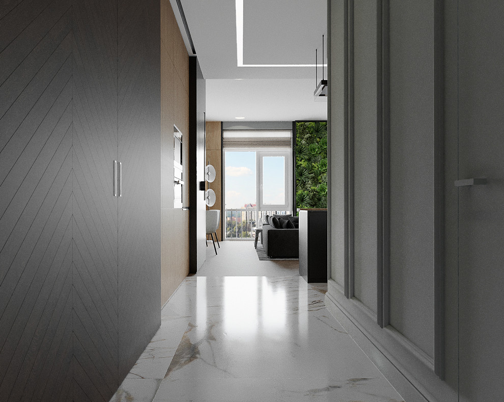 Интерьер 4-х комнатной квартиры в современном стиле. г. Москва