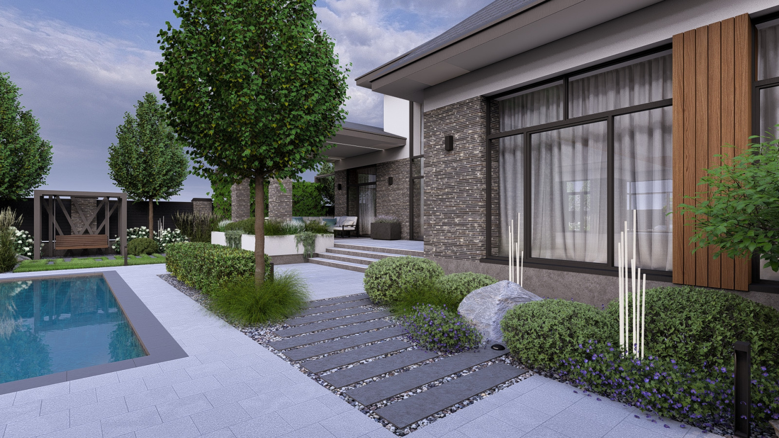 Современный сад в г.Ейск