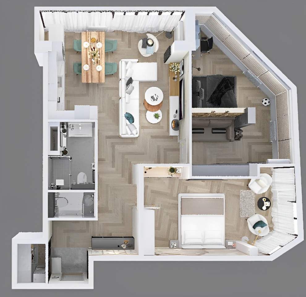 Квартира для семьи из 4-х человек