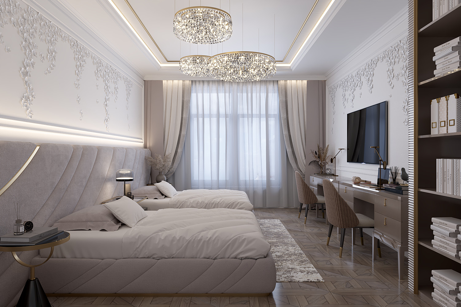 Дизайн интерьера "Детская девочек в ЖК "Grand Deluxe"