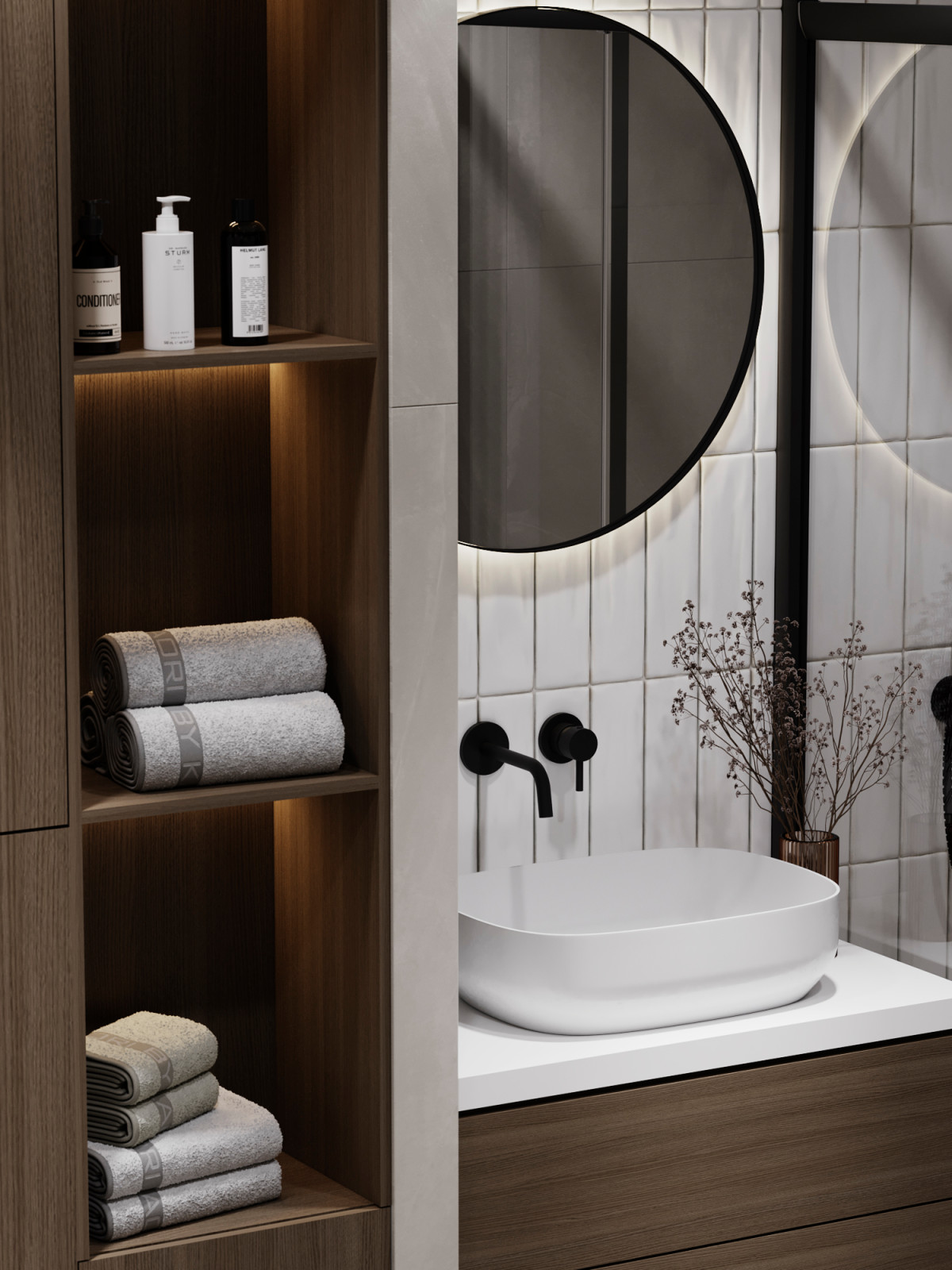 Современный mid-century в ЖК Западный Порт