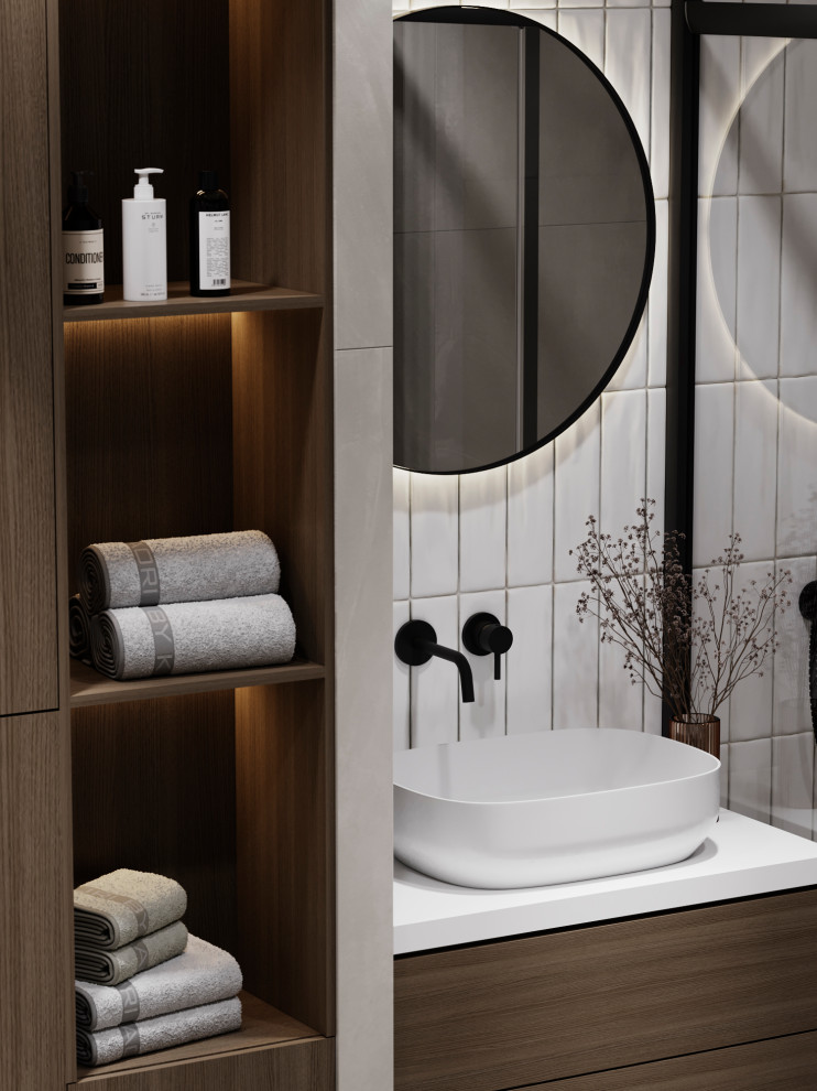 Современный mid-century в ЖК Западный Порт