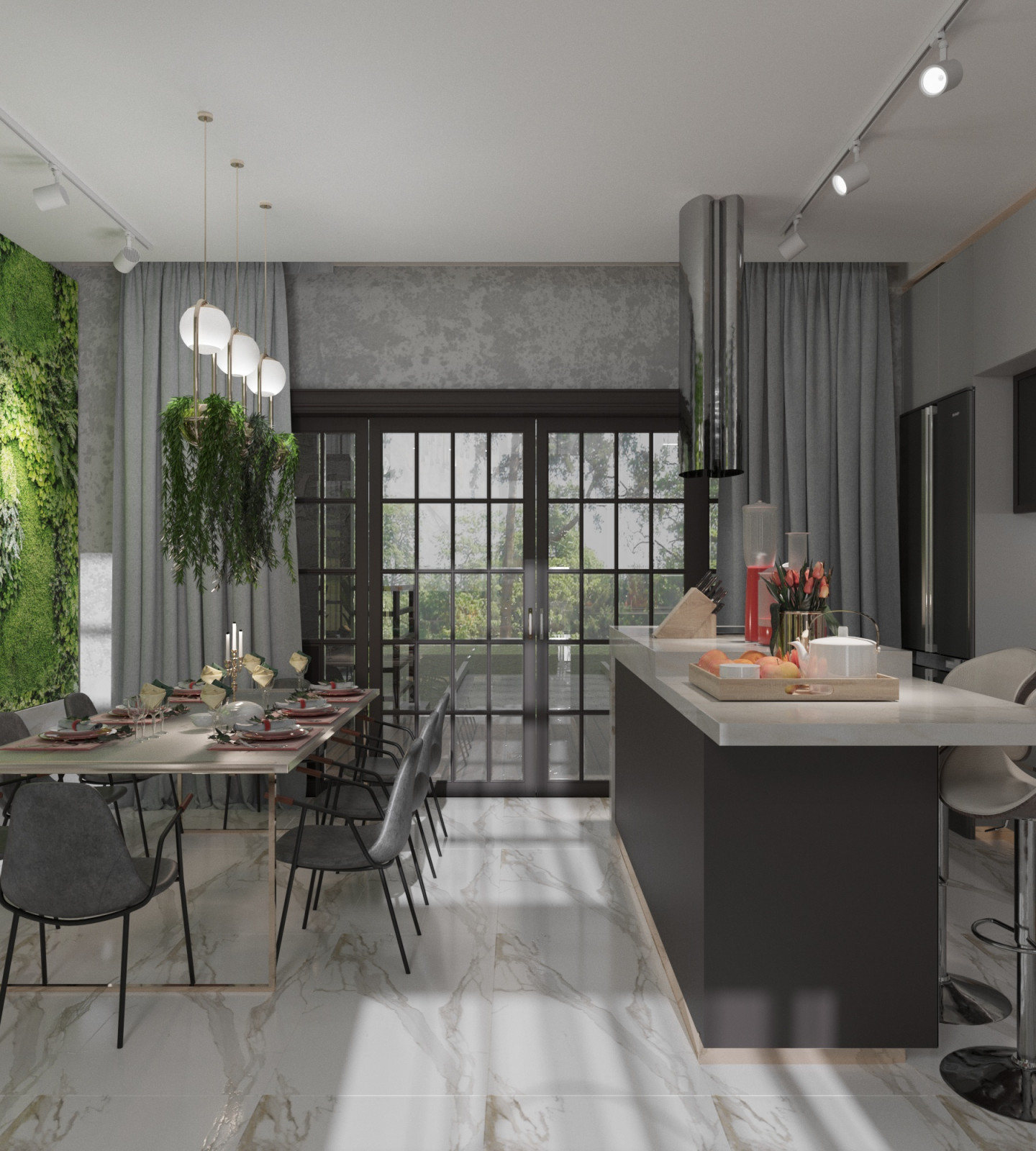 Contemporary two level cottage