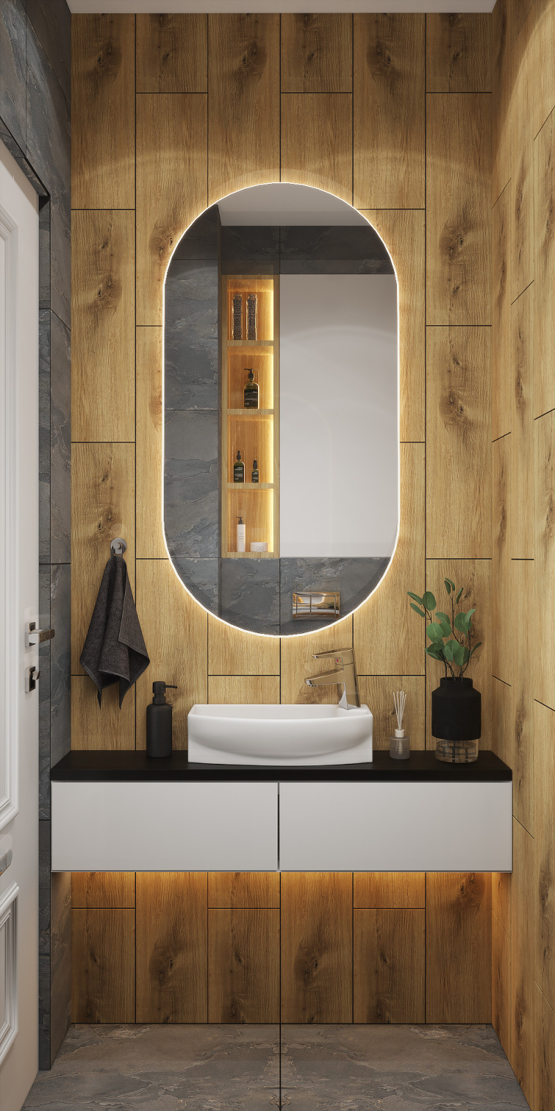 Двухкомнатная квартира с гостиной-холлом