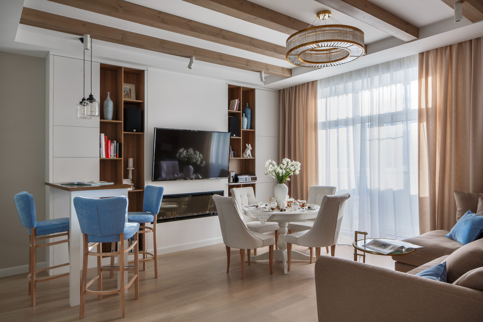 Лёгкий интерьер в Американском стиле