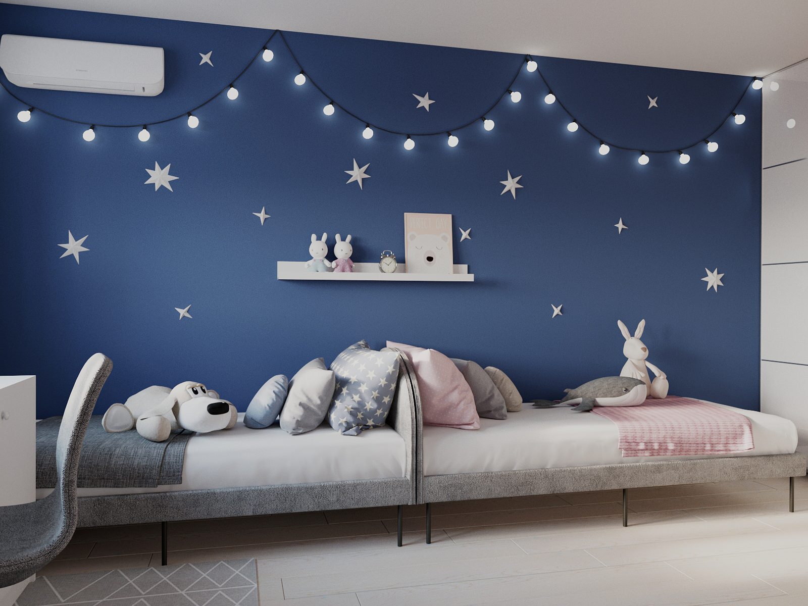 Обложка проекта: Детская с гнутой стеной