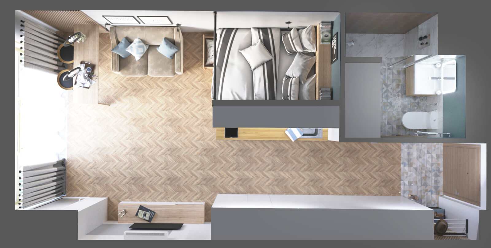 Квартира-студия в ЖК Лайнер