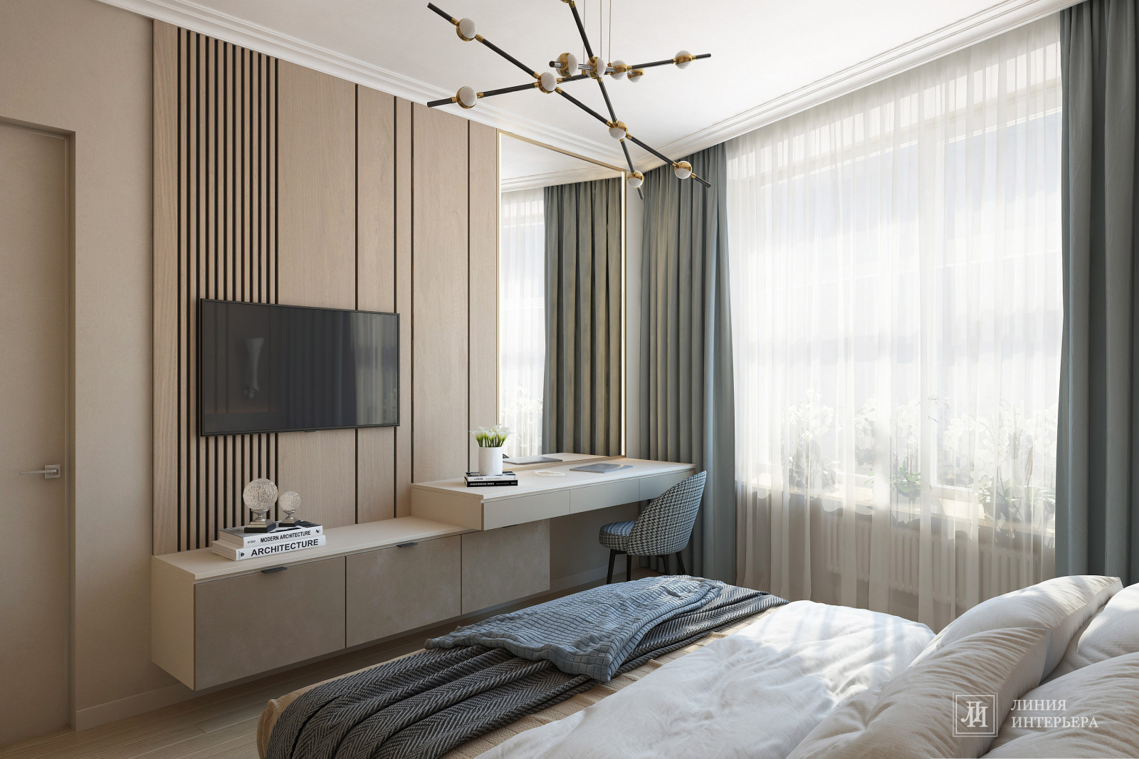 Дизайн интерьера 3-х комнатной квартиры в ЖК Триколор